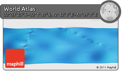 Physical Panoramic Map of the Area around 32° 17' 31" S, 73° 10' 30" E