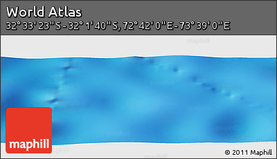 Physical Panoramic Map of the Area around 32° 17' 31" S, 73° 10' 30" E