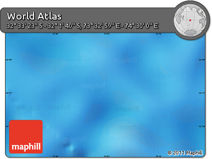 Physical Map of the Area around 32° 17' 31" S, 74° 1' 30" E