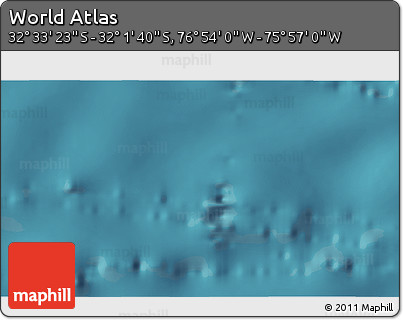 Satellite 3D Map of the Area around 32° 17' 31" S, 76° 25' 30" W