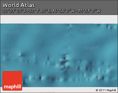 Satellite 3D Map of the Area around 32° 17' 31" S, 76° 25' 30" W