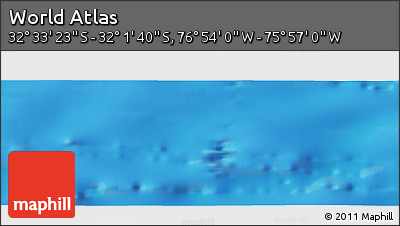 Physical Panoramic Map of the Area around 32° 17' 31" S, 76° 25' 30" W