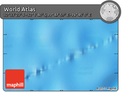 Physical Map of the Area around 32° 17' 31" S, 78° 16' 30" E