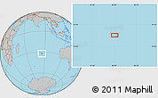Gray Location Map of the area around 32° 17' 31" S, 85° 4' 29" E