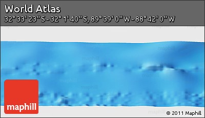 Shaded Relief Panoramic Map of the Area around 32° 17' 31" S, 89° 10' 30" W