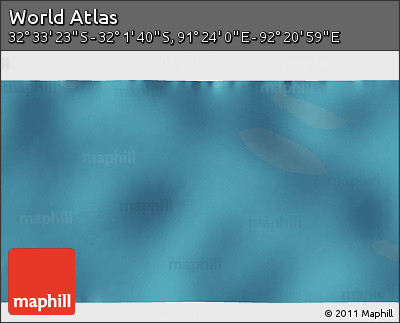 Satellite 3D Map of the Area around 32° 17' 31" S, 91° 52' 30" E