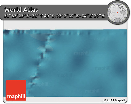 Satellite 3D Map of the Area around 32° 17' 31" S, 93° 34' 29" E
