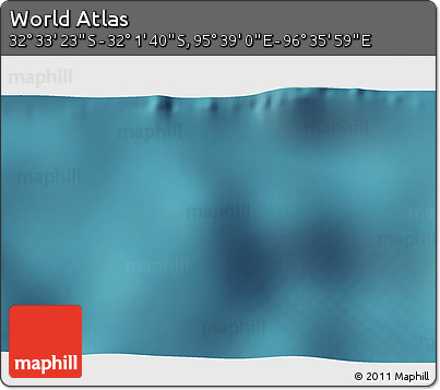 Satellite 3D Map of the Area around 32° 17' 31" S, 96° 7' 30" E