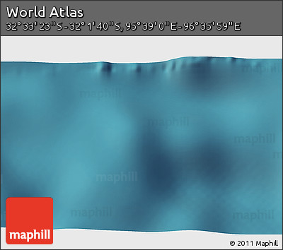 Satellite 3D Map of the Area around 32° 17' 31" S, 96° 7' 30" E