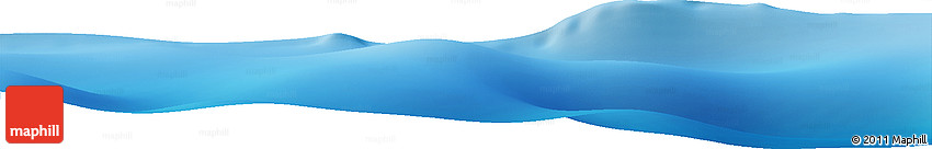 Shaded Relief Horizon Map of the Area around 32° 17' 31" S, 96° 7' 30" E