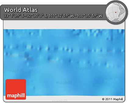 Physical 3D Map of the Area around 32° 45' 51" S, 101° 4' 29" W