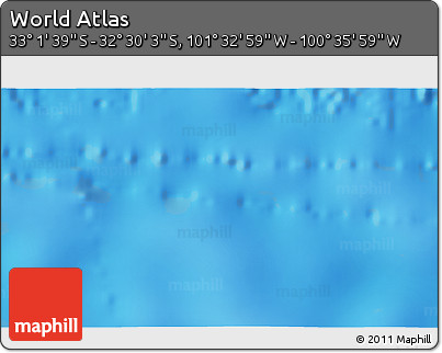 Shaded Relief 3D Map of the Area around 32° 45' 51" S, 101° 4' 29" W