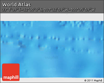Shaded Relief 3D Map of the Area around 32° 45' 51" S, 101° 4' 29" W