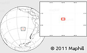 Blank Location Map of the area around 32° 45' 51" S, 103° 37' 30" W
