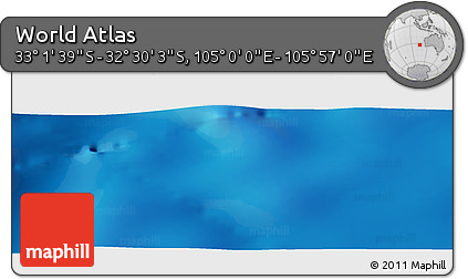 Physical Panoramic Map of the Area around 32° 45' 51" S, 105° 28' 29" E