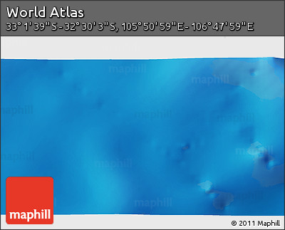 Physical 3D Map of the Area around 32° 45' 51" S, 106° 19' 29" E