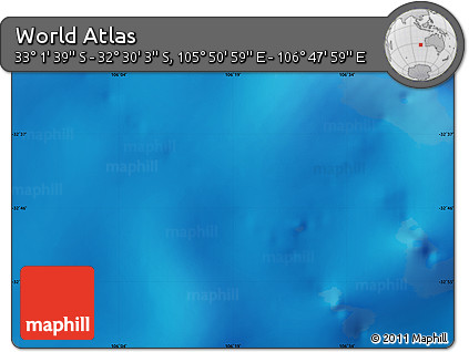 Physical Map of the Area around 32° 45' 51" S, 106° 19' 29" E