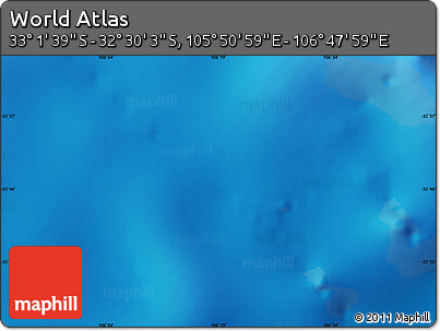 Physical Map of the Area around 32° 45' 51" S, 106° 19' 29" E