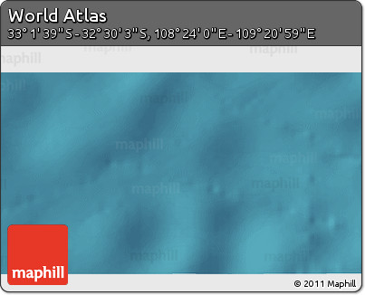 Satellite 3D Map of the Area around 32° 45' 51" S, 108° 52' 30" E