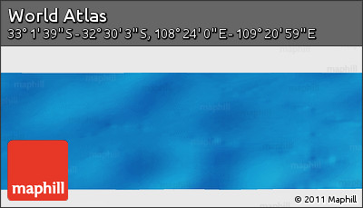 Physical Panoramic Map of the Area around 32° 45' 51" S, 108° 52' 30" E