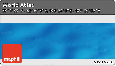 Physical Panoramic Map of the Area around 32° 45' 51" S, 108° 52' 30" E