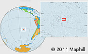 Political Location Map of the area around 32° 45' 51" S, 108° 43' 29" W