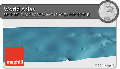 Satellite Panoramic Map of the Area around 32° 45' 51" S, 109° 43' 29" E
