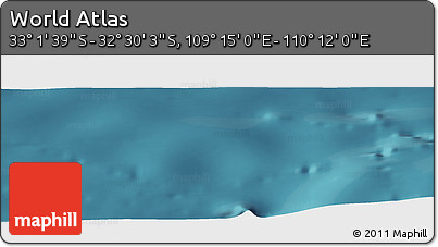 Satellite Panoramic Map of the Area around 32° 45' 51" S, 109° 43' 29" E