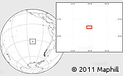 Blank Location Map of the area around 32° 45' 51" S, 109° 34' 29" W