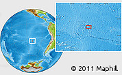 Physical Location Map of the area around 32° 45' 51" S, 109° 34' 29" W