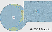 Savanna Style Location Map of the area around 32° 45' 51" S, 109° 34' 29" W, hill shading