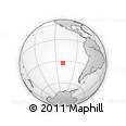 Outline Map of the Area around 32° 45' 51" S, 109° 34' 29" W, rectangular outline
