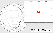 Blank Location Map of the area around 32° 45' 51" S, 110° 25' 30" W