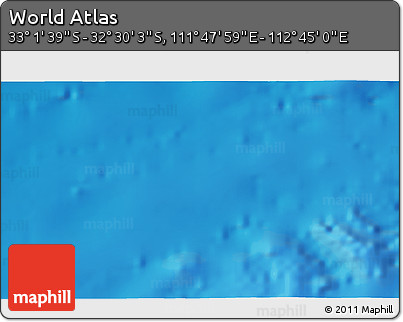 Shaded Relief 3D Map of the Area around 32° 45' 51" S, 112° 16' 30" E