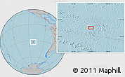 Gray Location Map of the area around 32° 45' 51" S, 112° 7' 30" W, hill shading