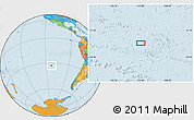 Political Location Map of the area around 32° 45' 51" S, 112° 58' 29" W