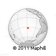 Outline Map of the Area around 32° 45' 51" S, 117° 13' 29" W, rectangular outline