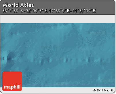 Satellite 3D Map of the Area around 32° 45' 51" S, 11° 7' 30" E
