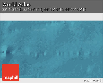Satellite 3D Map of the Area around 32° 45' 51" S, 11° 7' 30" E