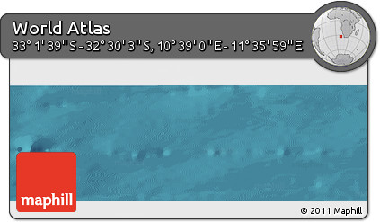Satellite Panoramic Map of the Area around 32° 45' 51" S, 11° 7' 30" E