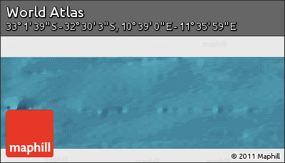 Satellite Panoramic Map of the Area around 32° 45' 51" S, 11° 7' 30" E