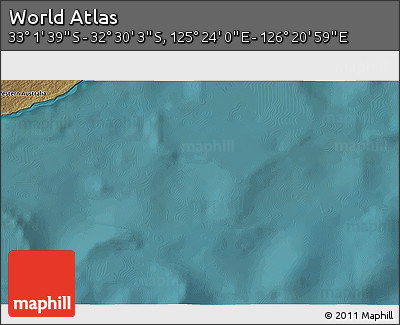 Satellite 3D Map of the Area around 32° 45' 51" S, 125° 52' 30" E