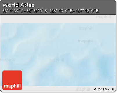 Physical 3D Map of the Area around 32° 45' 51" S, 126° 43' 29" E