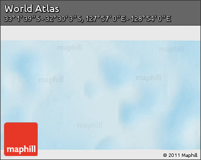 Physical 3D Map of the Area around 32° 45' 51" S, 128° 25' 30" E