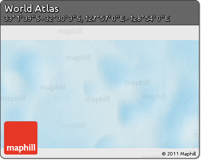 Physical 3D Map of the Area around 32° 45' 51" S, 128° 25' 30" E