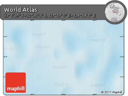 Physical Map of the Area around 32° 45' 51" S, 128° 25' 30" E