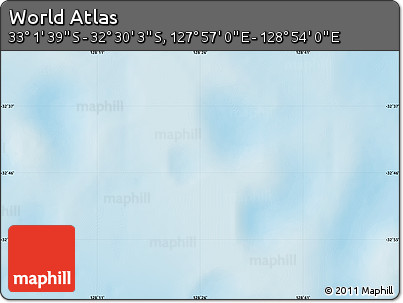 Physical Map of the Area around 32° 45' 51" S, 128° 25' 30" E