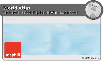 Physical Panoramic Map of the Area around 32° 45' 51" S, 129° 16' 30" E