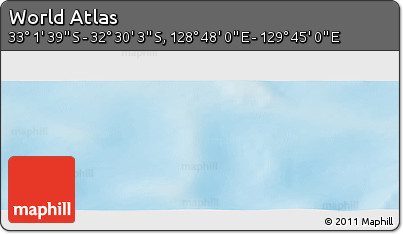 Physical Panoramic Map of the Area around 32° 45' 51" S, 129° 16' 30" E