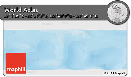 Political Panoramic Map of the Area around 32° 45' 51" S, 129° 16' 30" E